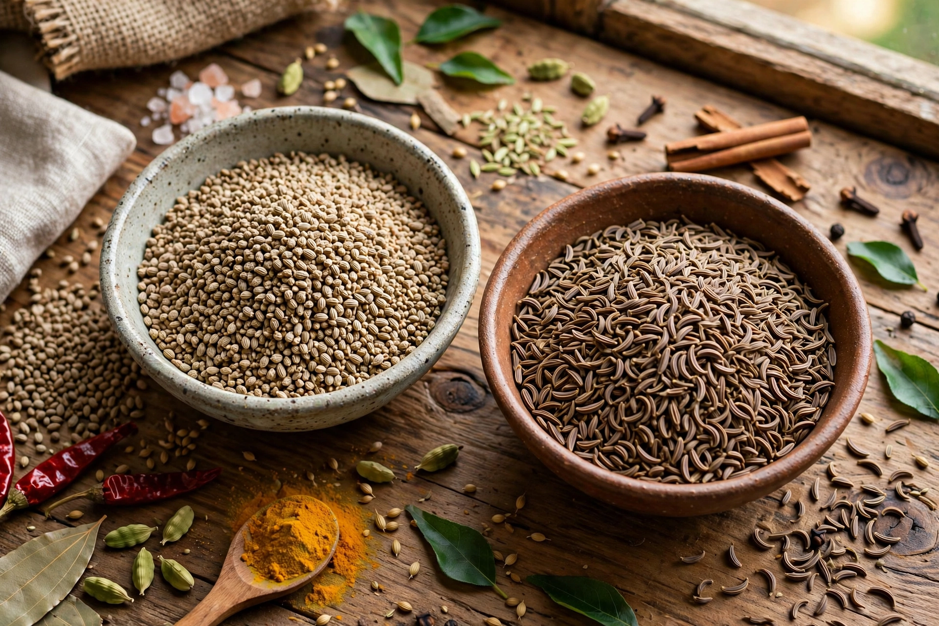 Ajwain Carom & Caraway Seeds