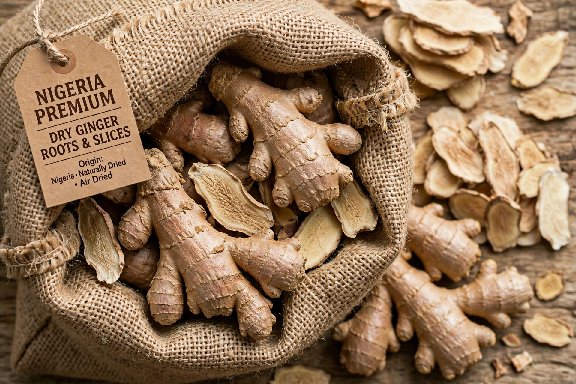 Dry Ginger Sliced & Whole Nigeria Premium